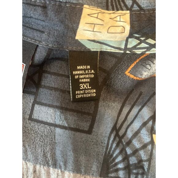 Harley Davidson Tori Richard Hawaii Made Button Up Shirt 3XL - Picture 3 of 5